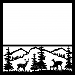 Deer and Mountains